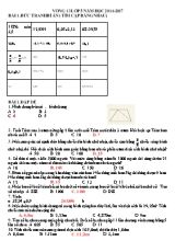 Đề thi Violympic Toán khối 5 vòng 13 - Năm học 2016-2017